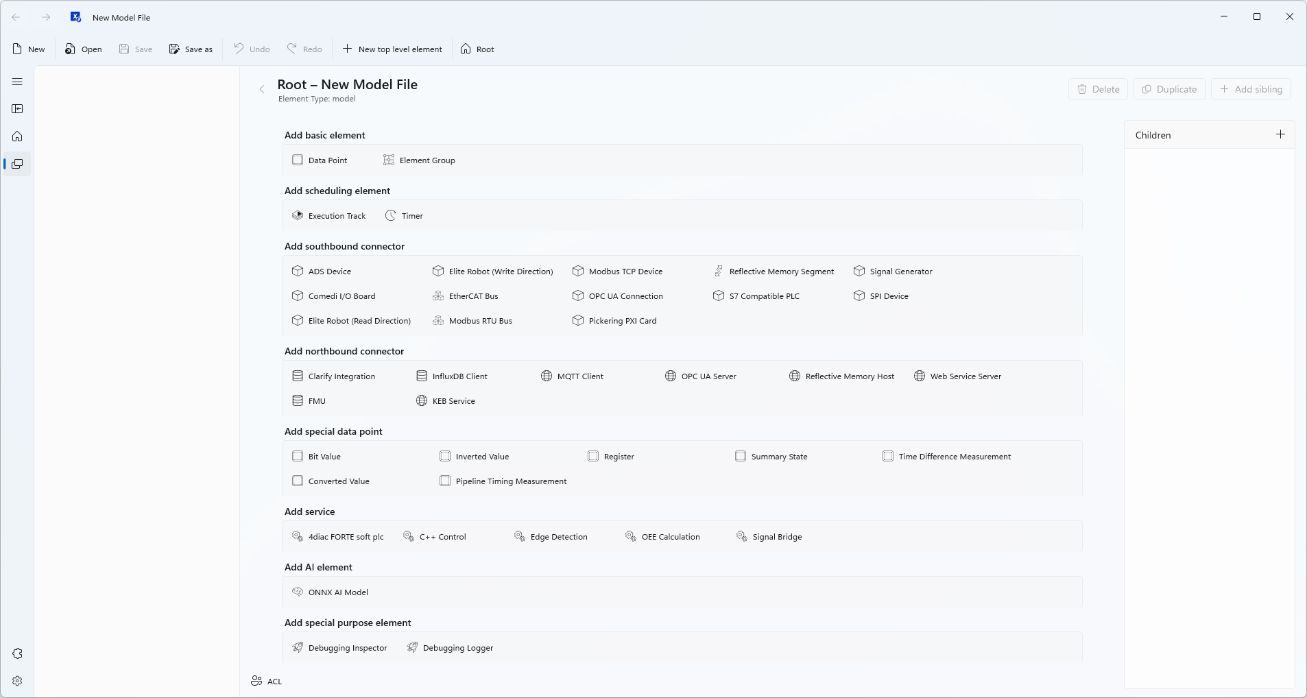 Xentara Workbench Main Screen without loaded Model file